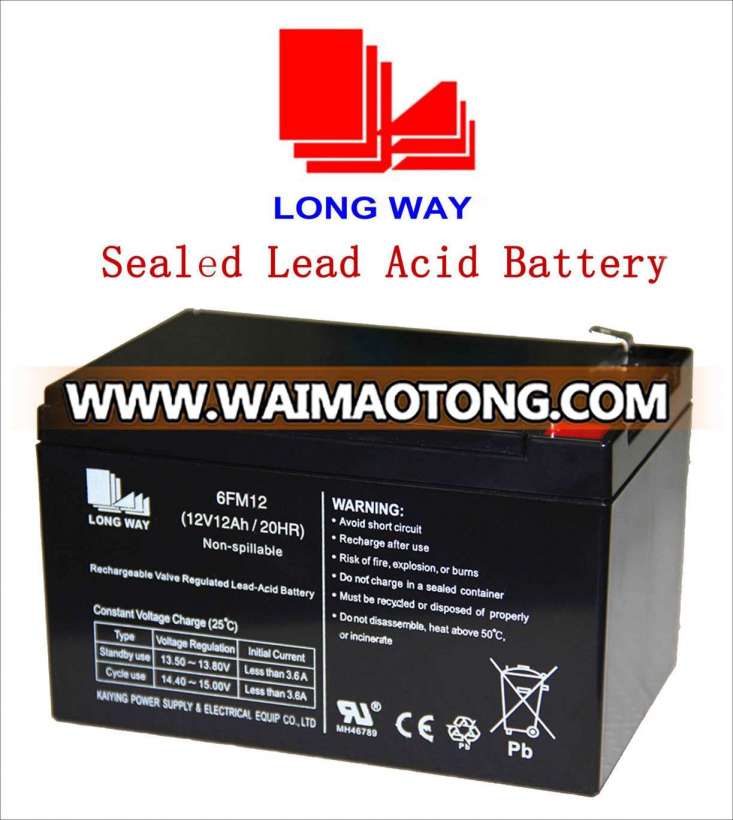 12V12ah SLA Re-Chargeable Storage Battery Used for Solar System