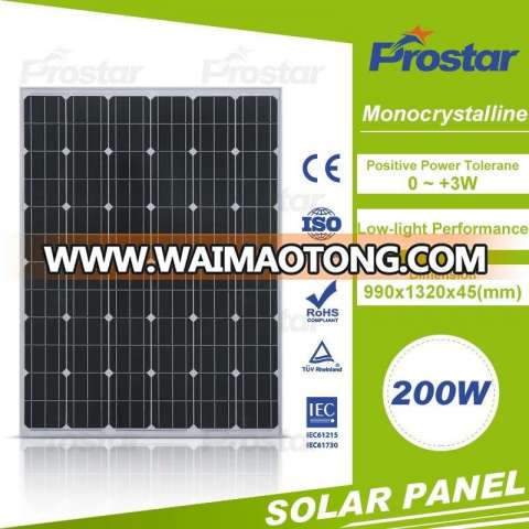 home mono and mono 100w 150w 200w solar panel generator